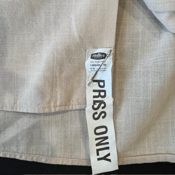 Men’s Beige Button-Down Camp Shirt 3XL Designed in Italy Lightweight Casual Top - Picture 5 of 9